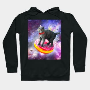 Galaxy Cat Donut - Space Cats Riding Donuts Hoodie